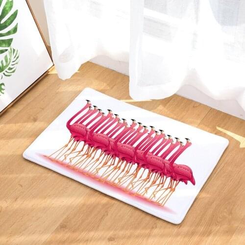 Flamingos Floor Mats Living Rooms Anti-slip Carpet for Bedroom Kitchen Bathroom Rug Welcome Mats for Front Door