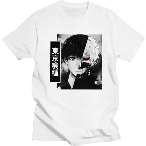 2021 Manga Cartoon Tokyo Ghoul Anime T-Shirt Men Women Unisex Short Sleeve O-neck One Eyed King Casual Hight Quality Tops