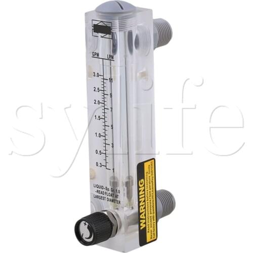 LZM-15T 1-11LPM Adjustable Knob Panel Type Liquid Flowmeter Measurement