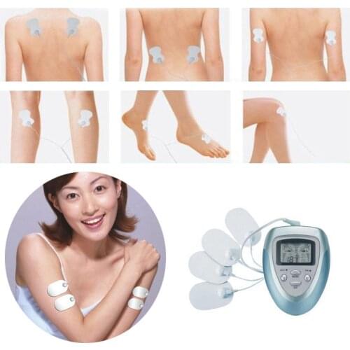 Women men Therapy Slimming Massage belt Muscle neck Massager back stimulator Electronic Pulse Burn Fat Relaxation Massage LCD