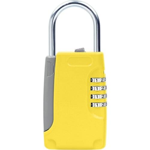 Security Metal Key Safe Password Lock Hidden Key Storage Box Free Installation Padlock Style Secret Box For Home Travel Luggage