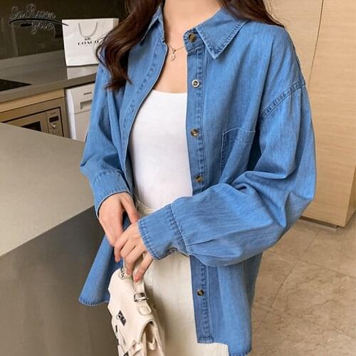 Fashion Striped Women Blouse Shirt 2021 Long Sleeve Embroidery Blue Womens Clothing Office Lady Womens Tops Blusas 710B 30