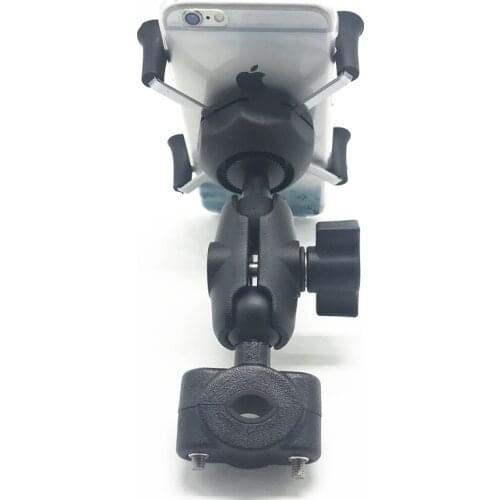 Motorcycle Motorbike Bicycle Rearview Mirror Mount with phone holder for smartphone cell phone