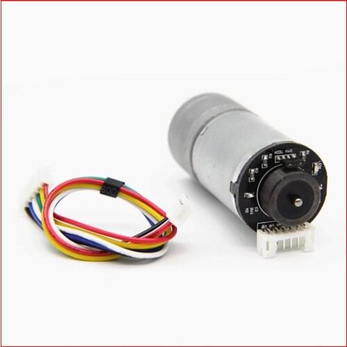 2PCS 12V motor 25GA370 DC gear motor with encoder for balance toy car high power high torque DC motor high quality