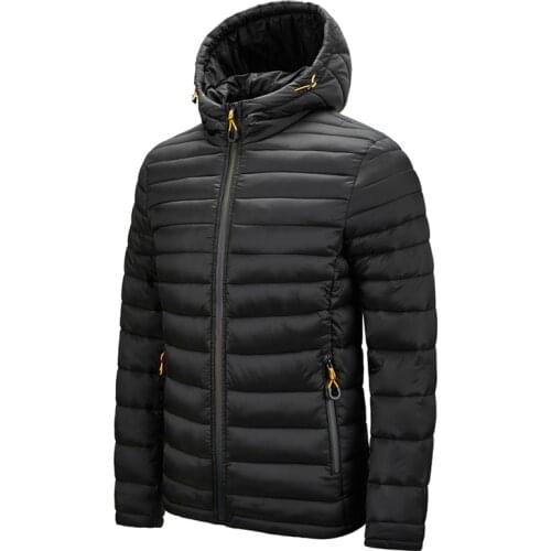 Men Parkas New Casual Warm Thick Windproof Jacket Parkas Coat New Autumn Outwear Windproof Hat Men Jacket Parkas