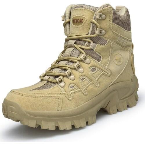 2021 Mens Military Boot Combat Mens Ankle Boot Tactical Big Size 39-46 Army Boot Male Shoes Work Safety Shoes Motocycle Boots