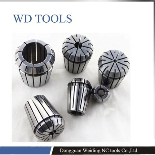 Free shipping New 10 PCS ER16 SPRING COLLETS SET (Range 1mm-10mm) ER16 Collet Chuck CNC Mill