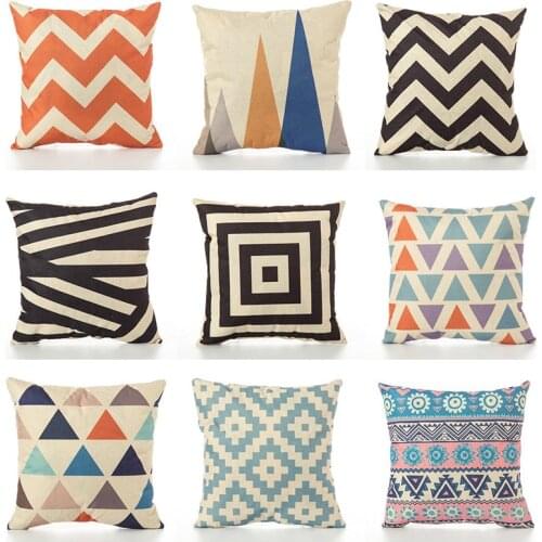 Nordic minimalist style, black and white printing, geometric figures, cushion covers, sofas, cars, pillowcases, home decoration