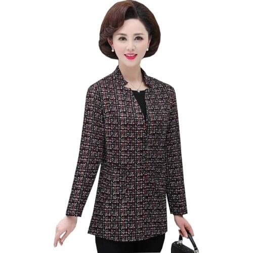 New spring clothes coat womens fashion medium-length loose womens clothes Stand collar autumn woolen Tops womens overcoat