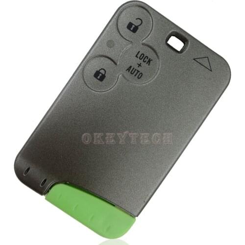 Original For Renault Laguna 3 Buttons Smart Key Card Remote Car Key Shell Cover Replacement FOB With Uncut Blade