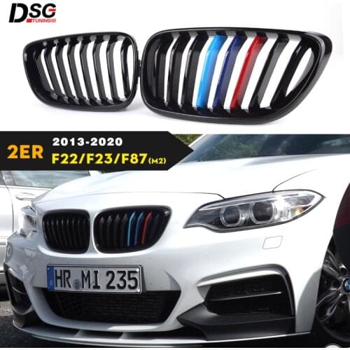 2 series F22 Carbon Fiber Front Racing Grille for BMW F87 M2 F23 Convertible Kidney Bumper Grill 2014 - 2020