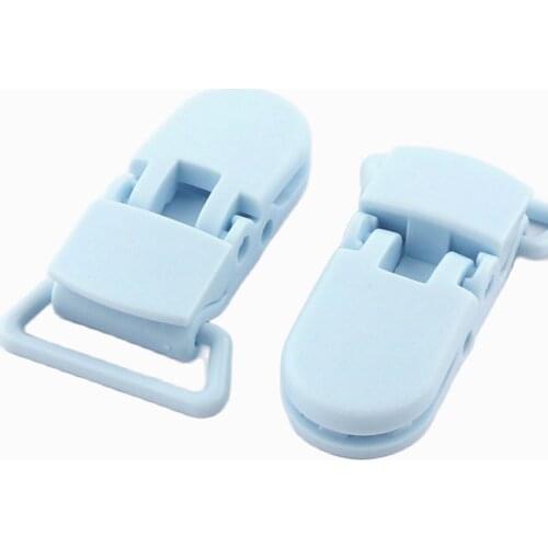 10pcs Plastic duckbill clip Pacifier Clips Duck-mouth Buckle U Plastic Solid Color Clamp DIY Rope garment Rope buckle