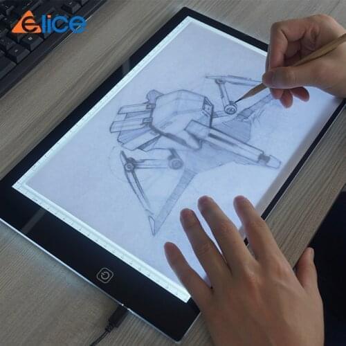 A4 size LED portable drawing tool,kids study drawing board,flickering professional tracing light pad