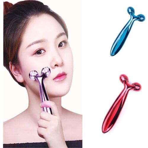 3D Roller Massager Lift Skin Tightening Wrinkle 360 Rotate Thin Face Full Body Massager Tool Remover Facial Y Shape Massager
