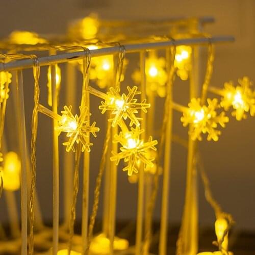 1.5/6M Christmas Gift String Fairy Lights Snowflake Led for Merry Christmas 2022 New Year Gifts Christmas Decorations for Home