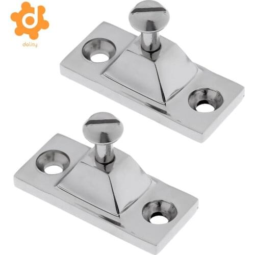 Heavy Duty Marine Stainless Steel Boat Deck Hinge Bimini Top Cover Fitting Accessories with Two Holes High polished surface