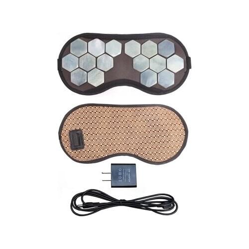 Tourmaline germanium thermal eye mask Physiotherapy electric heating therapy Travel Sleeping Rest Blindfold Aid Relaxer Eye Mask