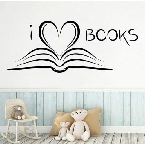 Vinyl Wall Decal Books Stickers Reading Room Library Wall Stickers Books Quotes Interior Bedroom Home Decor Design Mural C212