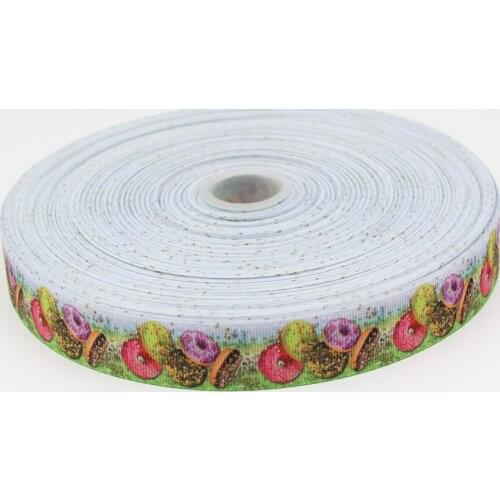 Y7-06-4 Grosgrain Ribbon Design Customized ​Logo Printed for DIY Hair Bows Earrings Hair Clips Crafts 25-75MM