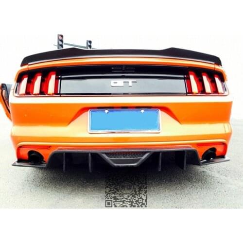 Ford Mustang Abs Rear Trunk Spoiler Wings for Ford Mustang 2-door 2015+ Lip Lid Spoiler Carbon Fiber Look