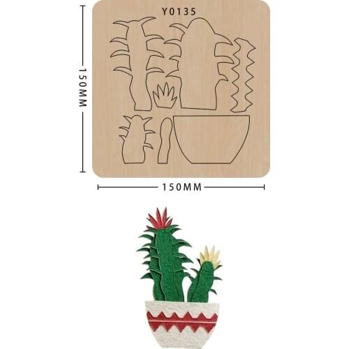 2021 New Design Scrapbook Cut flower wood moulds die cut Making Decor Supplies Dies Template