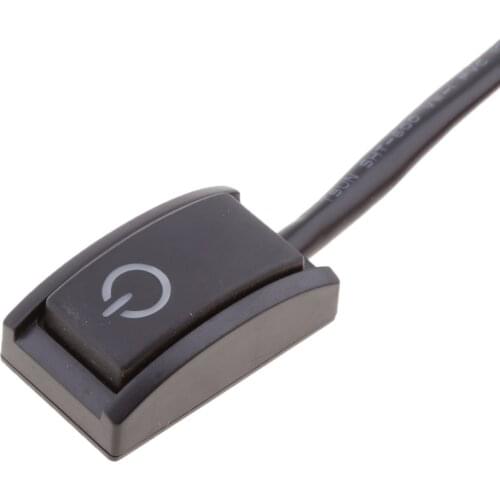 12V 200mA Automotive Plastic Push Button Mini Switch Light Lamp Control