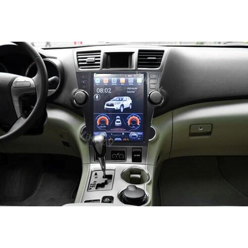 Car radio GPS navigation multimedia player For Toyota Highlander 2009 2010 2011 2012 2013 car autoradio vertical screen