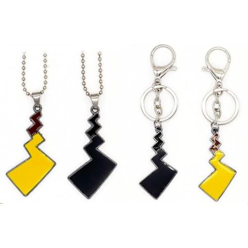 Pokemon Pikachu Keychain Cartoon Anime Character Cute Style Boy Girl School Bag Key Chain Keychain Accessories Birthday Gift