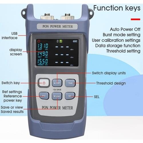 COMPTYCO AUA-320 Fiber Optical PON Power Meter FTTX/ONT/OLT 1310/1490/1550nm