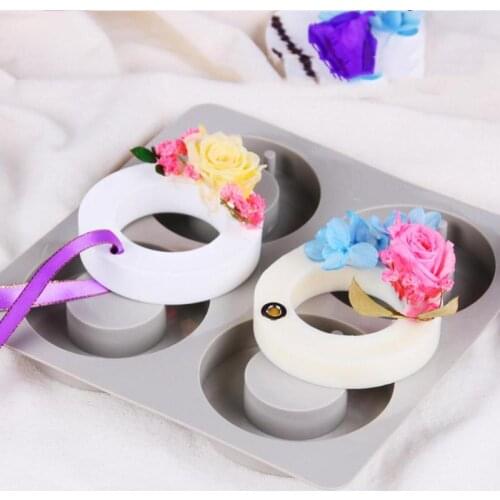 DIY Candles Aromatherapy Wax Silicone Mould Soap Flowers Mold Clay Crafts Silicone Soap Mold DIY Wax Crafts Ornaments Mould