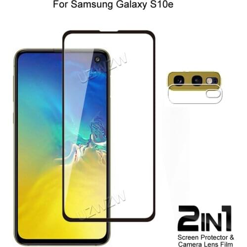 For Samsung Galaxy S10e Front Screen Protector Protective Tempered Glass & Camera Lens Film For Samsung Galaxy S10E