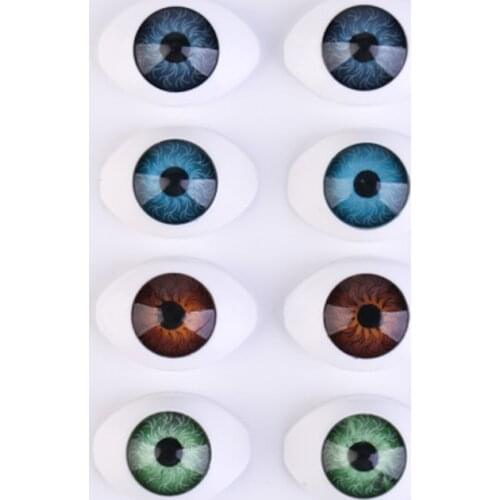 New Acrylic 16×23MM Eyes For Reborn Dolls 4 Colour Brown Green Grey Blue Color Eyeball For Blyth Dolls Diy BJD Doll Accessories