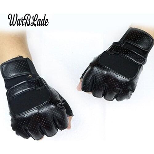 Hot Premium Gifts Hiking Sports Running Cycling Gloves Men Tactical Outdoor Sports Bike Bicycle Half Finger PU Leather Gloves