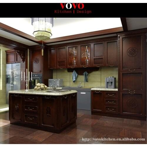 China kitchen cabinet factory dark color