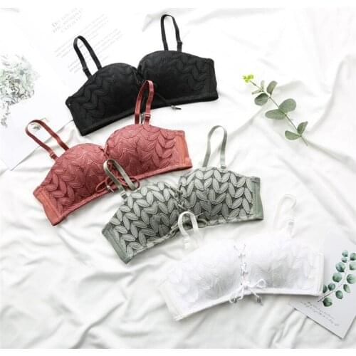 Bra Brief Sets Women Sexy Underwear Push Up Lace Bra Set Lingerie Balette 3/4 Cup Brassiere Intimates Panties and Bra Set A B