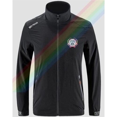 Route 66 Is Full Of Flowers Slim Sport Jacket Mens Outdoor Zippered Comfortable Soft Jacket Mens Casual Front Printing