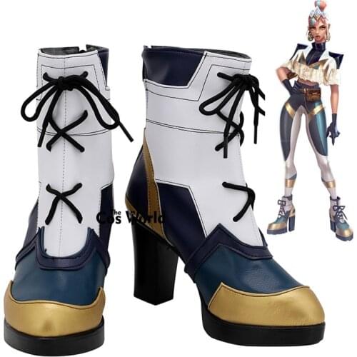 LOL True Damage Skin Qiyana Games Customize Cosplay High Heels Shoes Boots