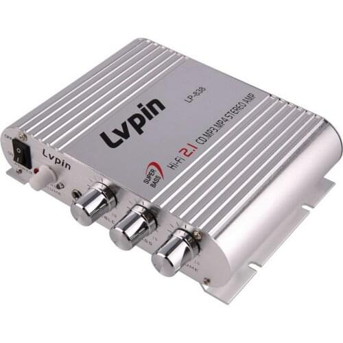 Mini HiFi Sliver 12V 200W CD MP3 Radio Car Auto Motor Boat Home Audio Stereo Bass Speaker AMPLIFIER BOOSTRER Verstarker Vehicle