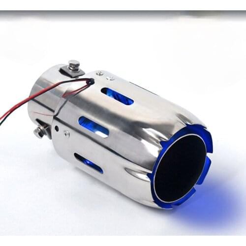 Exhaust Pipe Modification flame-retardant High-Temperature LED Light Stainless Steel Car Light-Emitting Tail Throat