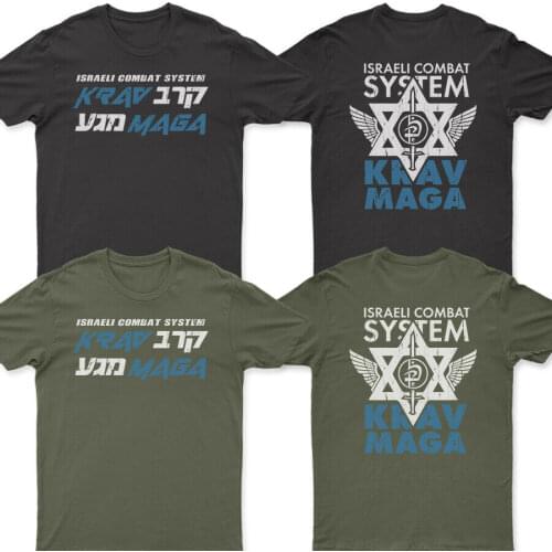 NEW Israeli Combat System Krav Maga Men T - SHIRT Short Casual 100% COTTON O-Neck Harajuku T Shirt