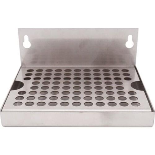 Wall Mount Beer Drip Tray No Drain 304 Stainless Steel Homebrew Kegging Draft Beer