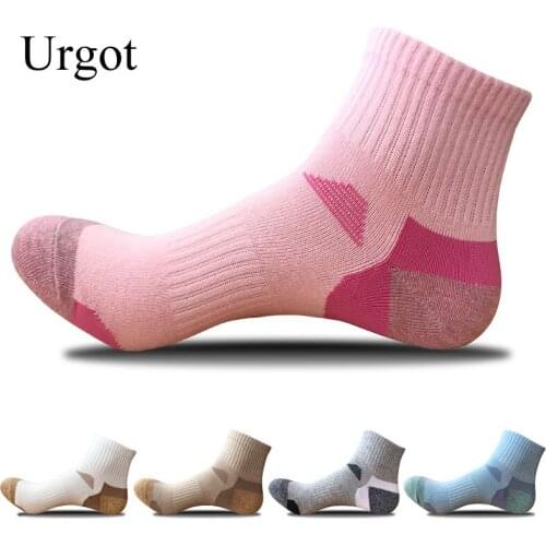 Urgot 5 Pairs Womens Socks Cotton Long Tube Female Girls Fashion Casual Sock Sports Basket Ball Socks Adult Meias Calcetines Sox