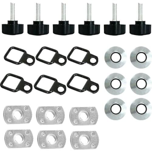 NEW-Hardtop Quick Removal Thumb Screw D-Rings Kit for Jeep Wrangler CJ YJ TJ JK JKU