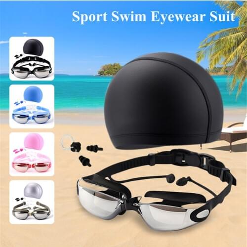 Men Women Swim Glasses Anti Fog UV Protection Swim Eyewear Professional Electroplate Waterproof Swimming Goggles