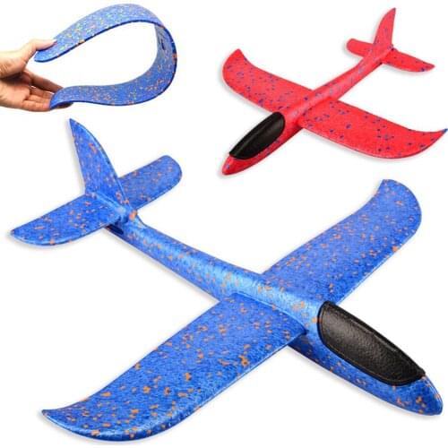 EPP Foam Hand Throw Airplane Outdoor Launch Glider Plane Kids Gift Toy 48CM Interesting Toys Easy to Fly Safety Design Jet