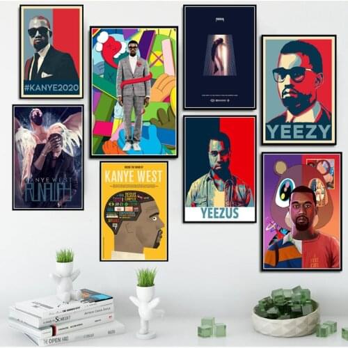 Hot Kanye West The Life Of Pablo Rap Hip Hop Super Star Poster And Prints Painting Art Wall Pictures Home Decor quadro cuadros