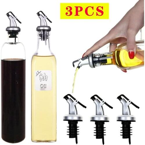 Olive Oil Sprayer Liquor Dispenser ABS Lock Wine Pourers Flip Top Drink Wine Stopper Leak-proof Nozzle Kitchen Tools
