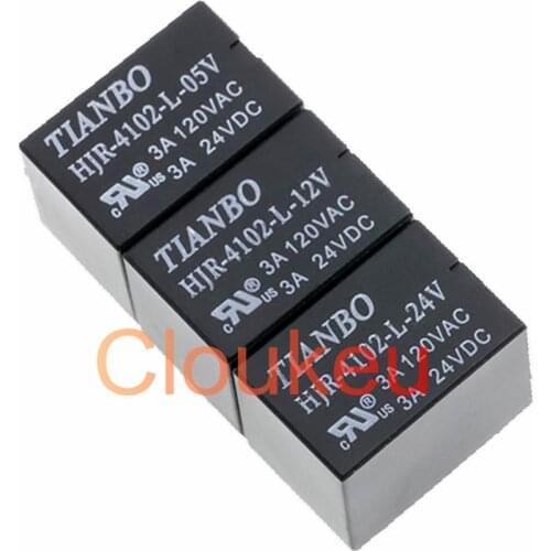Relay HJR-4102-L-5V 12V 24VDC 3A 6pin