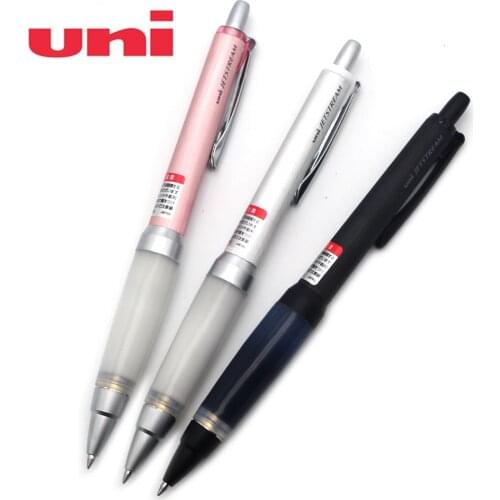 Japan Uni Jetstream Ballpoint Pen 0.7 mm Alpha Gel Grip Series Metal Body Antifatigue Writing Supplies for School Office