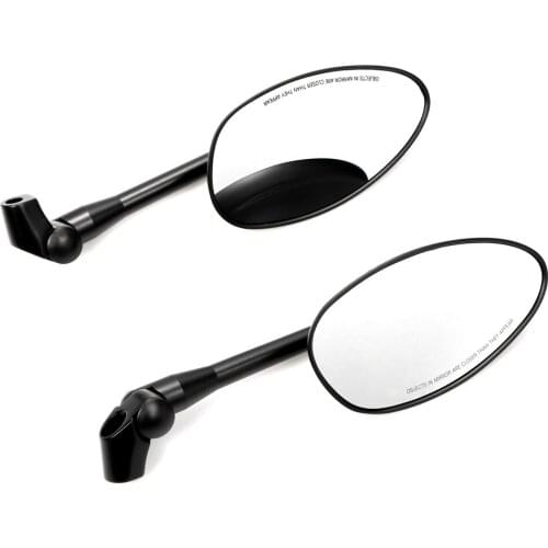 Universal for Honda Kawasaki Street Dirt Bike Quad Motorcycle Handlebar Side Mirror Rear View Mirrors with 8MM 10MM Screw Parts